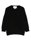 Vanisé Black Sweater With Relaxed Fit In Black