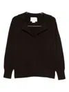 Vanisé Brown Relaxed Fit Sweater In Black