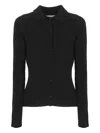 Vanisé Button-down Sweater In Black