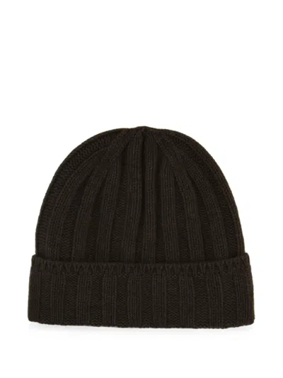 Vanisé Cashmere Beanie Hat In Black