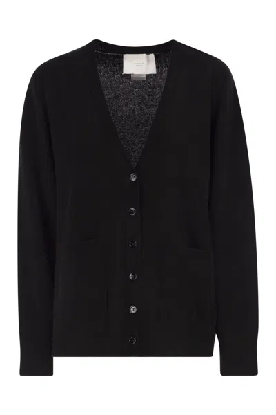 Vanisé Cashmere Cardigan In Black