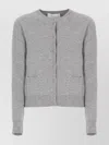 Vanisé Cashmere Cardigan With Long Sleeves And Pockets In Gray