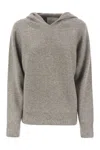 Vanisé Cashmere Hooded Sweater In Grey