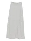 Vanisé Cashmere Maxi Skirt In Gray