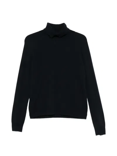 Vanisé Cashmere Roll-neck Sweater In Blue