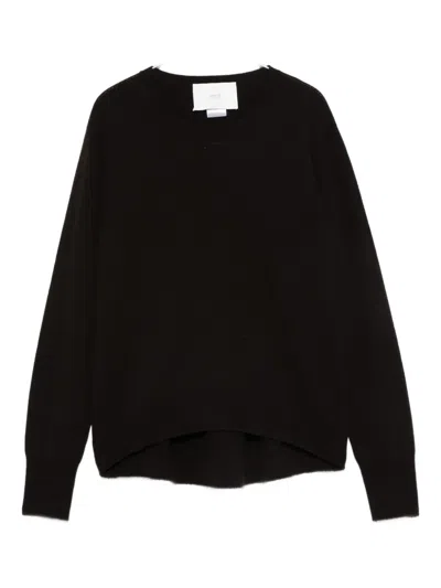 Vanisé Cashmere Round-neck Jumper In Black