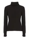 Vanisé Cashmere Turtleneck Sweater Long Sleeves In Black