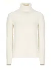 Vanisé Turtleneck Ribbed-trim Sweater In Multi
