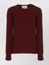 Vanisé Cashmere Sweater With Crew Neckline And Long Sleeves In Red