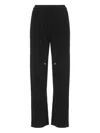 Vanisé Casual Straight Leg Cashmere Trousers In Black