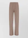 Vanisé Cashmere Trousers Elastic Waistband In Neutral