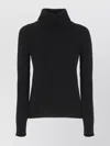 Vanisé Cashmere Turtleneck Sweater Long Sleeves In Black