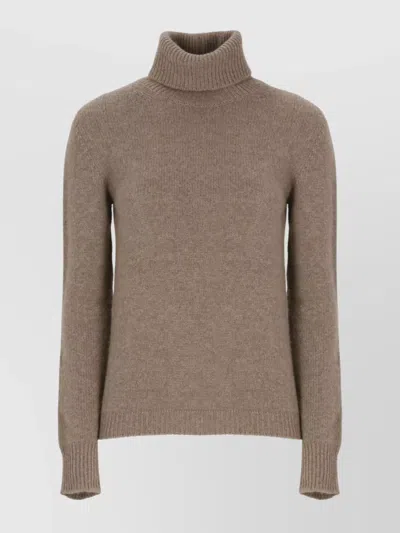 VANISÉ CASHMERE TURTLENECK SWEATER LONG SLEEVES RIBBED