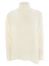 Vanisé Cashmere Turtleneck Sweater In White