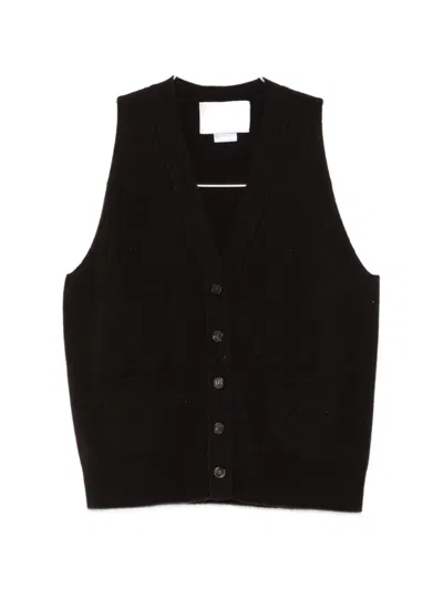 Vanisé Cashmere V-neck Cardigan In Black