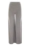 Vanisé Twist - Cashmere Wide-leg Trousers In Grey