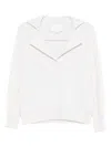 Vanisé Creamy Panna Sweater With Relaxed Fit In White
