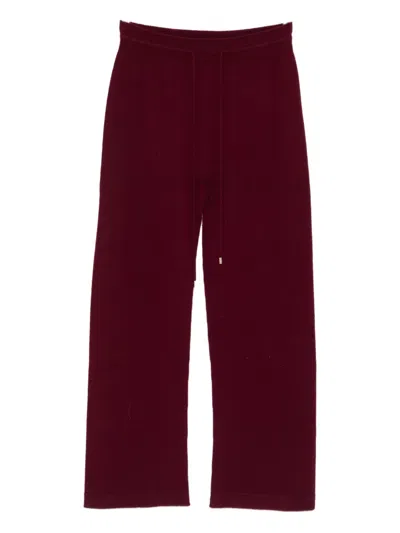Vanisé Drawstring-waist Trousers In Red