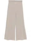Vanisé Fine-knit Palazzo Pants In Neutrals