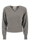 Vanisé Francy - Cashmere V-neck Sweater In Gray