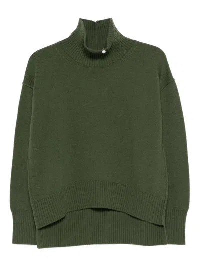 Vanisé High-neck Knitwear In Green