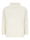 Vanisé High-neck Ribbed-trim Sweater In Neutral