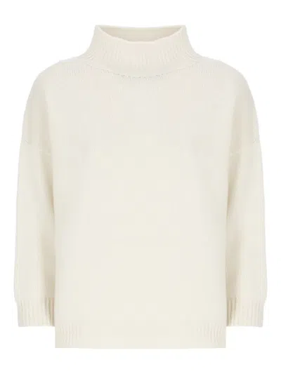 VANISÉ HIGH-NECK RIBBED-TRIM SWEATER