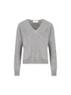 Vanisé V-neck Cashmere Sweater In Multicolor