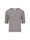Vanisé Short-sleeve Cashmere Sweater In Multicolor