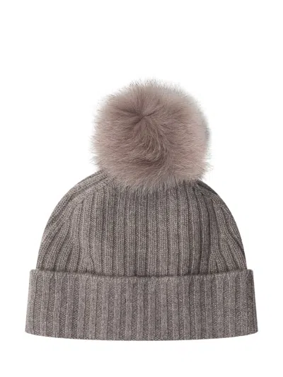 Vanisé Lola Hat With Pom-pom In Castoro