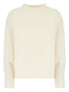 Vanisé Long-sleeve Wool Sweater In Neutral