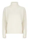 Vanisé Merino Wool And Cashmere Sweater In White