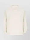Vanisé High-neck Ribbed-trim Sweater In Neutral