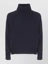 Vanisé Merino Wool Turtleneck Long Sleeve Knitwear In Blue