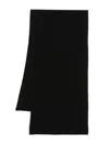 Vanisé Molly Knitted Cashmere Scarf In Black