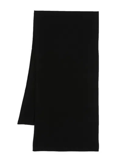 Vanisé Molly Knitted Cashmere Scarf In Black