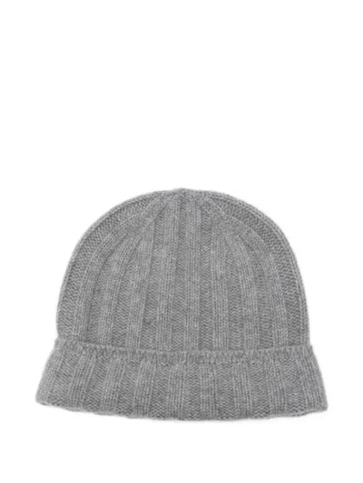 Vanisé Nadine Wool Beanie Hat In Gray