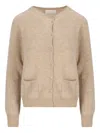 Vanisé Patch-pocket Cashmere Cardigan In Neutral