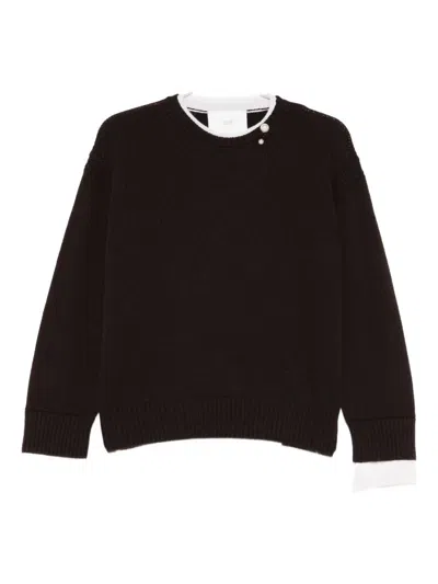 Vanisé Pearl-embellishment Sweater In Brown