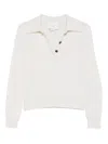 Vanisé Polo-collar Sweater In Neutral