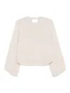 Vanisé Curved-hem Sweater In Neutral