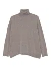 Vanisé Roll-neck Cashmere Sweater In Gray
