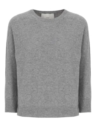 VANISÉ RIBBED-TRIM CREW-NECK SWEATER