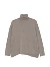 Vanisé Roll-neck Cashmere Sweater In Brown