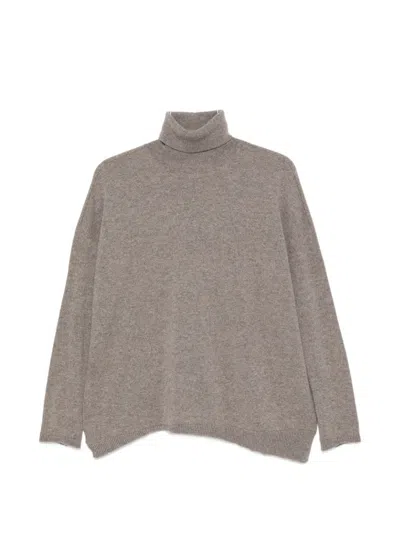 Vanisé Roll-neck Cashmere Sweater In Brown