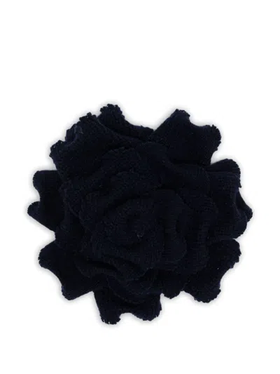 Vanisé 'rosa Notte' Brooch In Blue