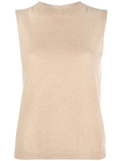 Vanisé Round Neck Sleeveless Cashmere Jumper