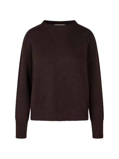 Vanisé Sandy Crew-neck Sweater In Brown