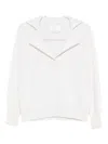 Vanisé Creamy Panna Sweater With Relaxed Fit In White
