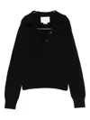 Vanisé Sweater With Jewel Buttons In Black